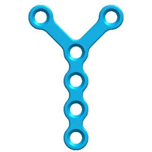 Quality Locking Screw Orthopedics 1.5mm Y Shaped Maxillofacial Plate Type III wholesale