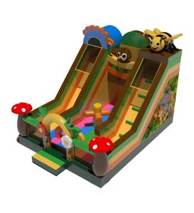Quality Children Fun Park Inflatable Bee With Mushroom Slide For Rentals wholesale