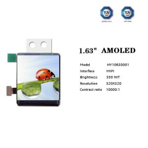Quality OEM ODM AMOLED LCD Screen 320x320 MIPI Small TFT Display 1.63 Inch wholesale