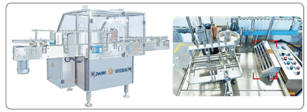 Φ30-95mm Round Bottle TZ-100D Paper Bonding Labeling Machine