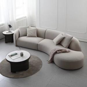 Quality Luxury Curved Hotel Lobby Furniture Reception Moon Modular Sectional Sofa wholesale