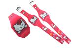 hello kitty cat animal Children's Electronic Silicone Watch LED Touch Cartoon