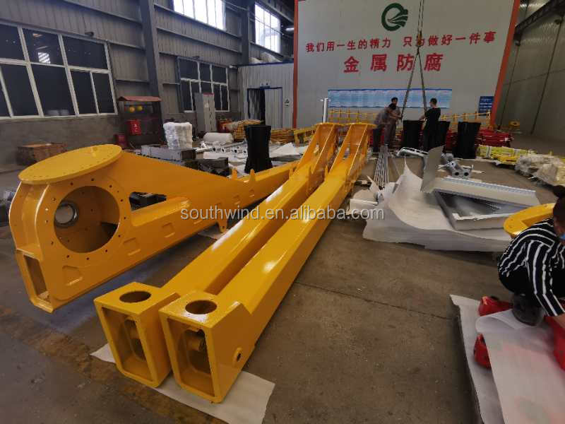 290g High Precision Welded Steel Tower Crane Spare Parts Mast Section for in Washroom