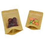 Front Clear Tanding Zipper 20g Kraft Paper Food Bag