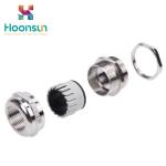 Metal Metric Nickel Plated Brass Cable Gland , M8 - M120 Spiral Cable Gland