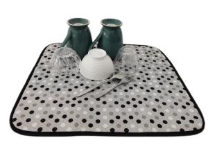 Quality 200gsm Reversible Microfiber Dish Drying Mat Tableware Protector wholesale