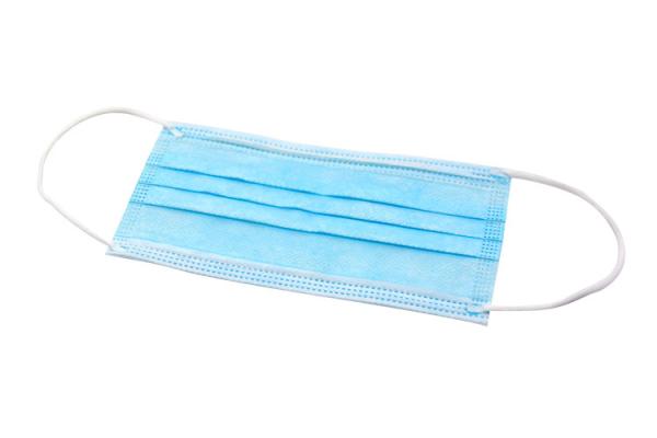 Non Sterile 3 Ply Non Woven Face Mask Blue Color High Bacteria Filtration