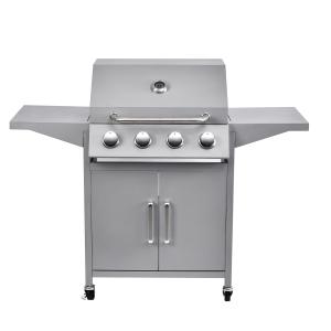 Quality Metal Type Steel Portable 4 Burner Gas Bbq Grill for Commercial Smokeless Cooking wholesale