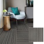 Fashion Block Stripe Commercial Floor Mat 50*50cm Ballroom Conference Room