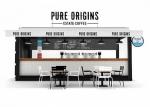 20 GP Prefabricated Shipping Container Coffee Shop Drive Thru