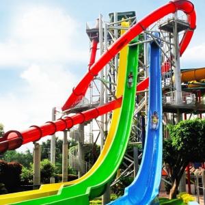 Quality Fiberglass Aqua World High Speed Water Slides Freefall Water Slide OEM Available wholesale