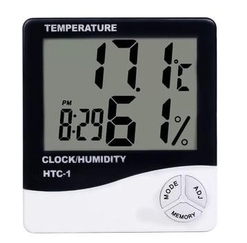 Temperature Humidity Meter Digital Thermometer Hygrometer Weather Station Alarm