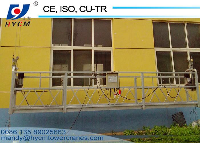 800kg Rated Load Construction Gondola Scaffolding 100M Working Height Suspended Working Platform