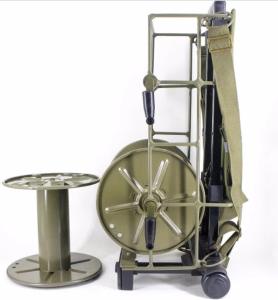 Quality Anti Torsion Outdoor Cable Reel Army Green Color 160-1800 M Capacity wholesale