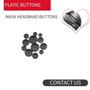 Quality Black Mask Buttons 4holes / 2 holes Resin wholesale