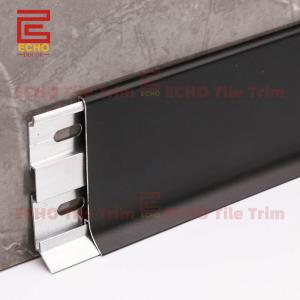 Quality Modern Aluminum Wall Baseboard Trim Skirting Board Profiles Black wholesale