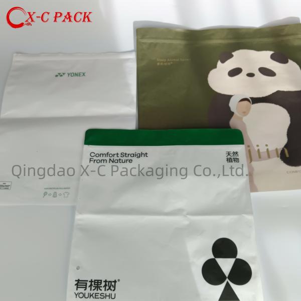 CPE Self Sealing Clothing Shoes and Socks Zipper Bag Transparent Seal Convenient