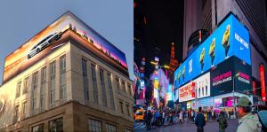 Quality Curved Exterior Building 3D Billboard Big Screen Video Led Image Display P3.9 Fixed Advertising Screen Display Outdoor wholesale