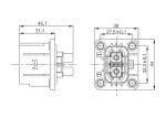 Insulation Resistant EV Battery Connector , AC3000V 2 Pin Male Female Plug