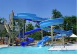 Fiberglass Spiral Water Slide , Hotle Water Playground Classic Water Slides