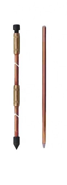 99.9% Electronic Copper Lightning Grounding Wire Threaded Pointed