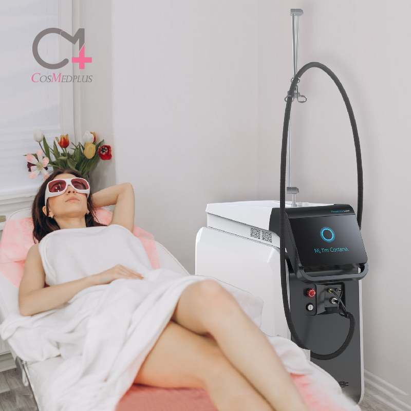 755nm and 1064nm ND Yag Can Gentle Laser Hair Removal Machine with 3-200ms Pulse Width