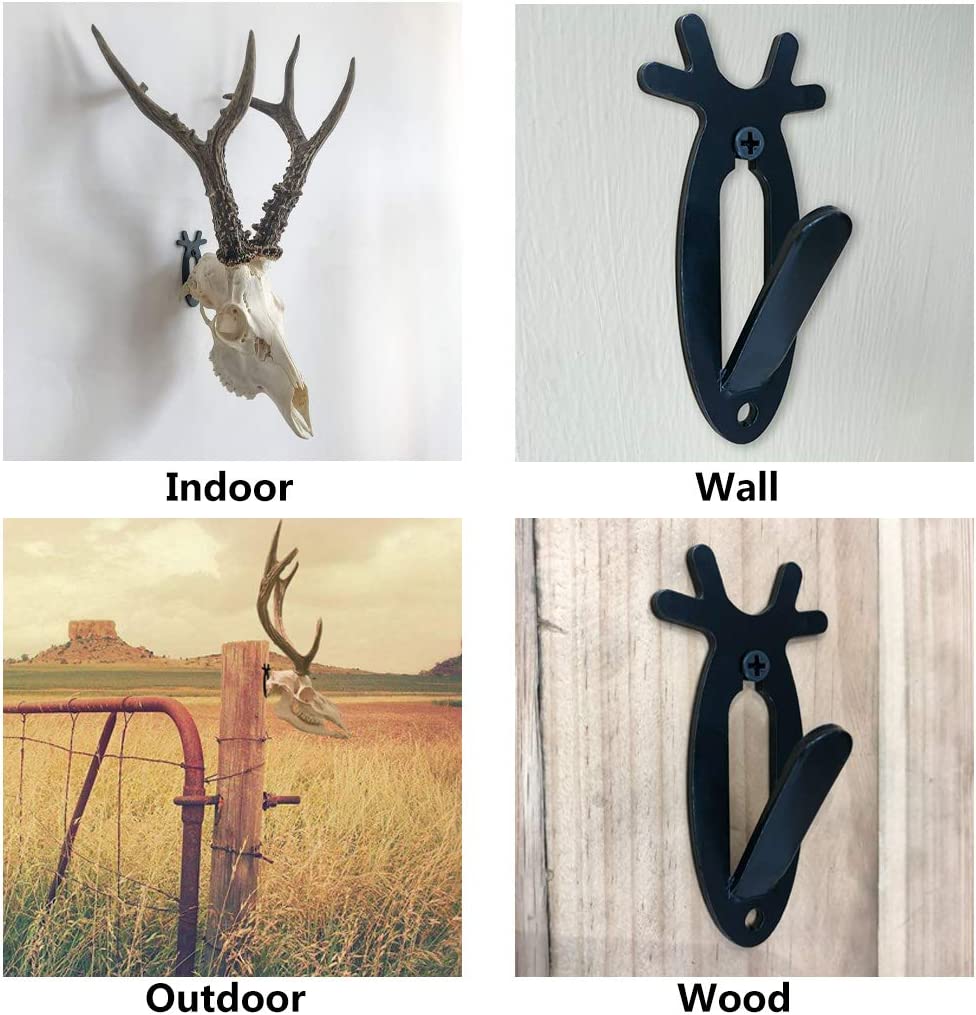 Standard Wall Mount Skull Hooker with 8-inch Swing Arm Game Steel Dual Shoulder Mount