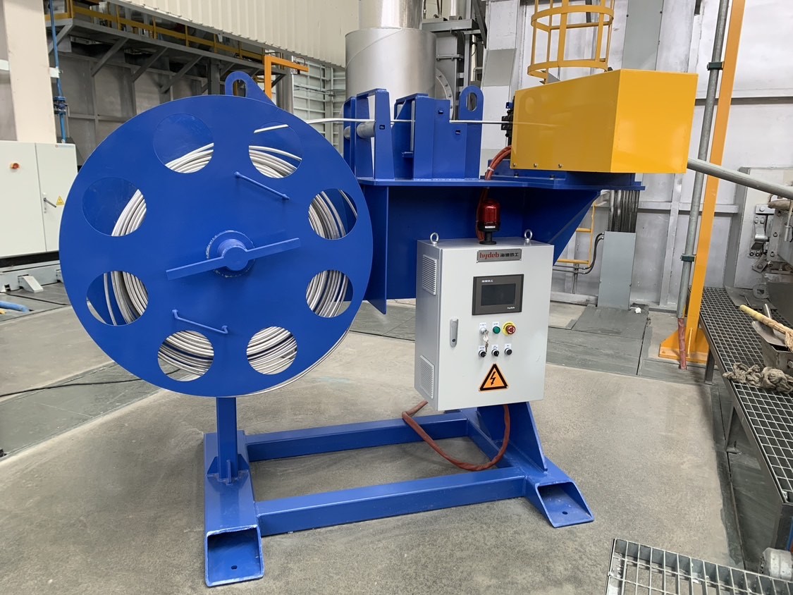 Automation Rod Feeding Unit With 2 Rods Feed For 8-13mm AlTiB Rod