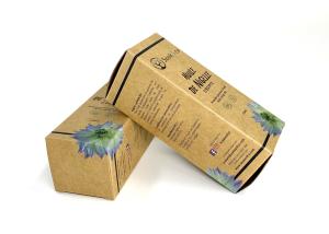 Quality CMYK Biodegradable Kraft Cosmetic Paper Box 300gsm For Skincare wholesale