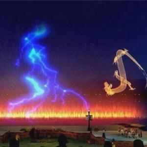 Quality Water Laser Show With Projector Water Movie Screen Stainless wholesale