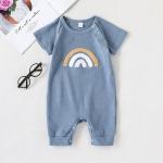 0-24 Months Baby Boys Girls Clothes Jumpsuit Infant Short Sleeve Baby Cotton