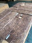 MDF Exotic Wood Veneer 0.45mm Crown Teak Veneer USA Walnut A Level