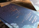 High Class Black Velvet Wedding Invitation Cards ISO9001 / SGS Approved