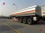 Heavy 3 Axles Crude Oil Tanker Trailers 60000L Oil Tanker Truck