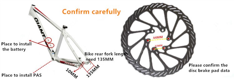 Aluminum Alloy Frame Electric Bike Conversion Kit 250W 350W 500W Motor Optional