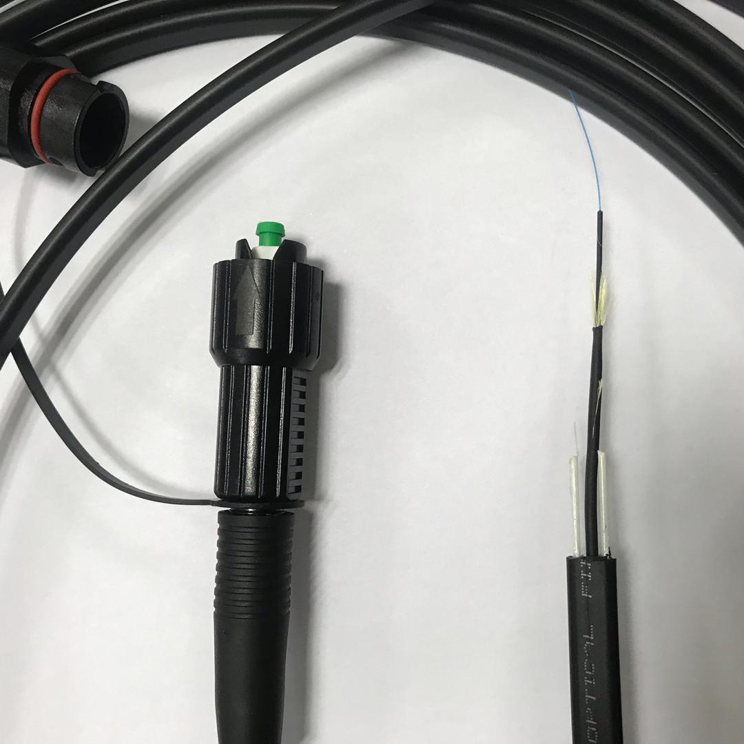 FTTP 900um Tight Buffered Indoor Outdoor Fiber Optic Cable G657A2 PE Black Anti-UV