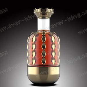 Quality 750ML Durian Shaped Flint Glass Spirit Bottles wholesale