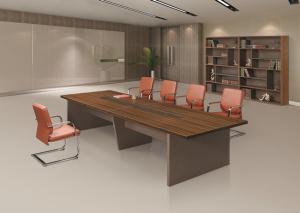 Quality Modular Design 12 Person Conference Table , Wooden Office Furniture Eco Friendly wholesale