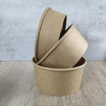 BPA Free Food Grade 16oz Disposable Paper Salad Bowl Restaurant Packaging
