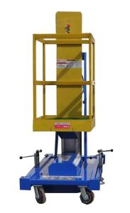 Quality Single Mast Insulated Aerial Working Platform , Industrial 10 Mtrs with 125Kg or 150Kg Loading wholesale