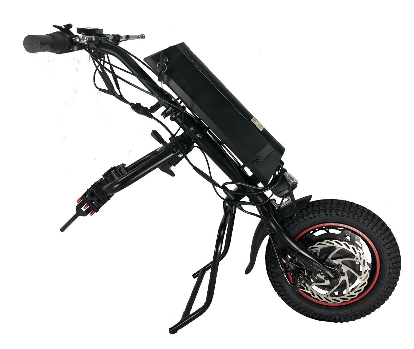 250W / 350W Electric Wheelchair Wheel With Aluminium Alloy Frame LCD Display