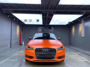 Quality Cars scratch resistant vinyl wrap swipeable Matte Metallic Orange Wrap wholesale