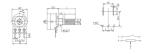 16mm rotary potentiometer, carton potentiometer with metal shaft, potentiometer