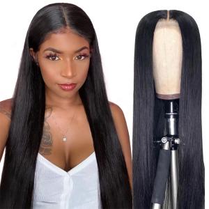 Quality 250% Density 13x6 HD Lace Frontal Wig Bone Straight Human Hair For Black Women wholesale