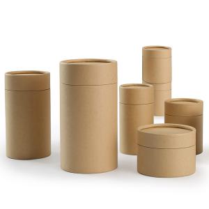 Quality Personalized Cardboard Tube Packaging With Lid UV Coating Embossing wholesale