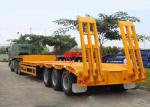 Highway Construction Semi Low Bed Trailer Truck