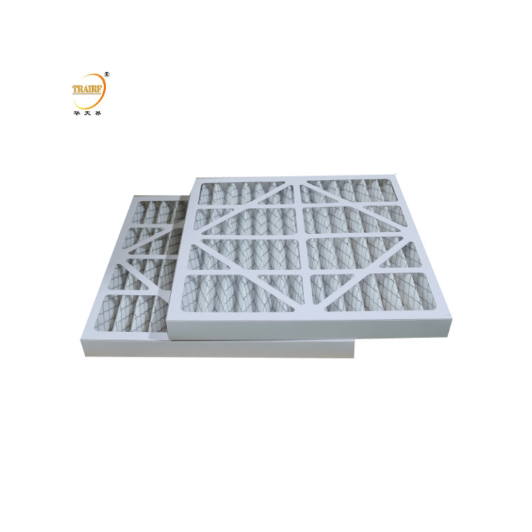 Cardboard Frame Merv Pleated HVAC AC Furnace Pre Air Filter Customized Washable