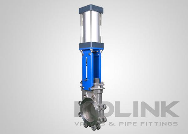 Cheap Pneumatic Actuated Knife Gate Valve, Wafer/Lugged/Flanged Automated Knife Valve for sale