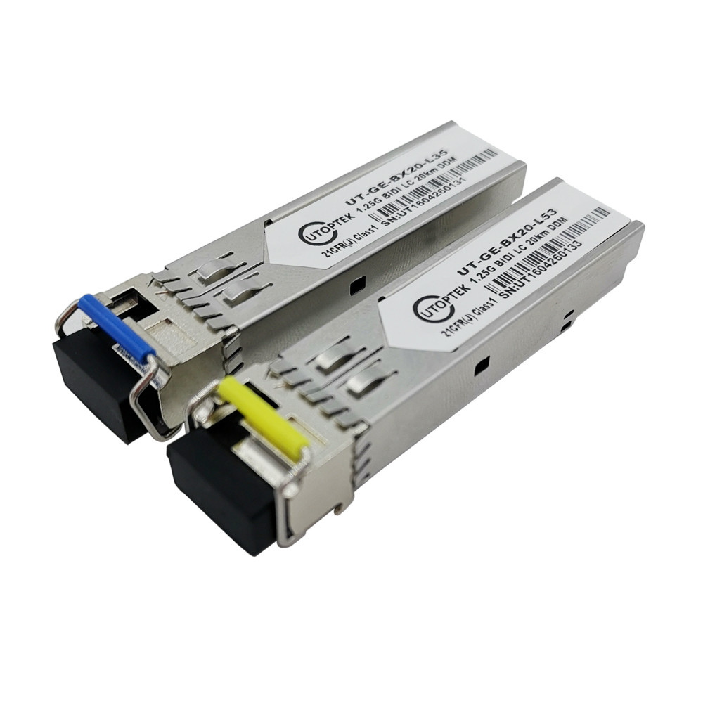 1.25G SFP Transceiver module SMF LC 20km Tx1550/Rx1310nm compatible cisco/huawei/HP/Aruba/Ericsson/Mikrotik