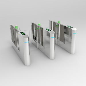 Quality Stylish Slim Glass Security Barriers , Pedestrian Barrier Gate Turnstile wholesale